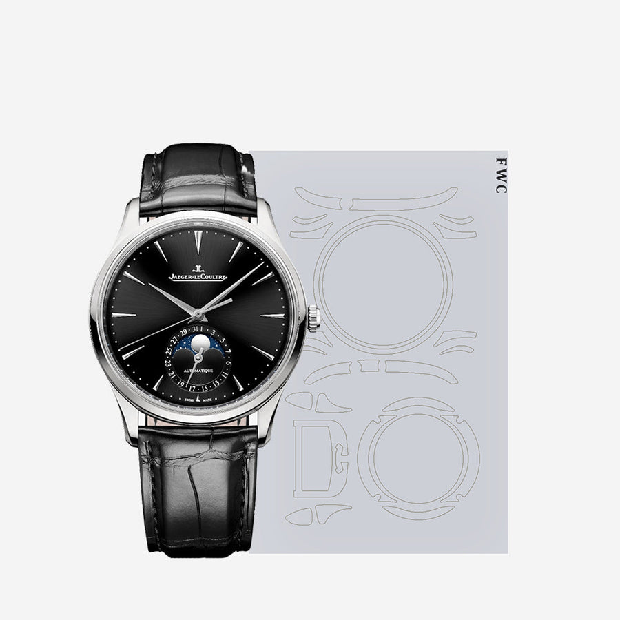 Jaeger-LeCoultre Reverso watch with invisible protection film applied to rectangular case surfaces.