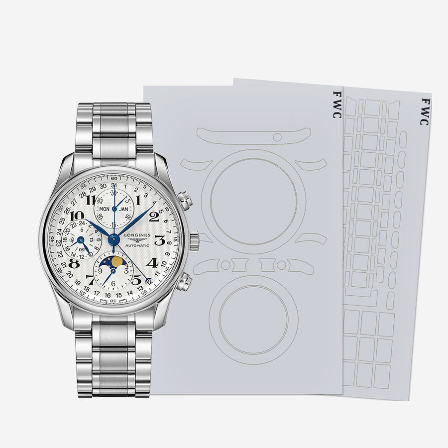 Longines Spirit chronometer with polished bezel and case protected by invisible film.