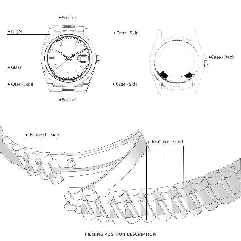 FWC WATCH PROTECTIVE FILM FOR ROLEX DAYDATE 40 228238-0005