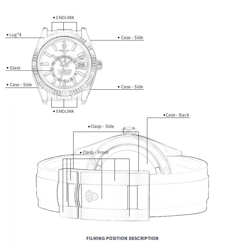 FWC-UHRENSCHUTZFOLIE FÜR ROLEX SKYDWELLER 42 M336235-0004