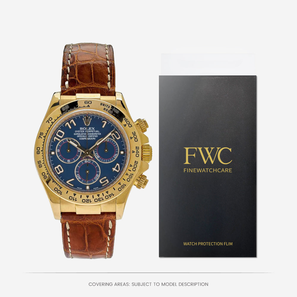 FWC Uhrenschutzfolie für Rolex Daytona 40 116518 Lederarmband