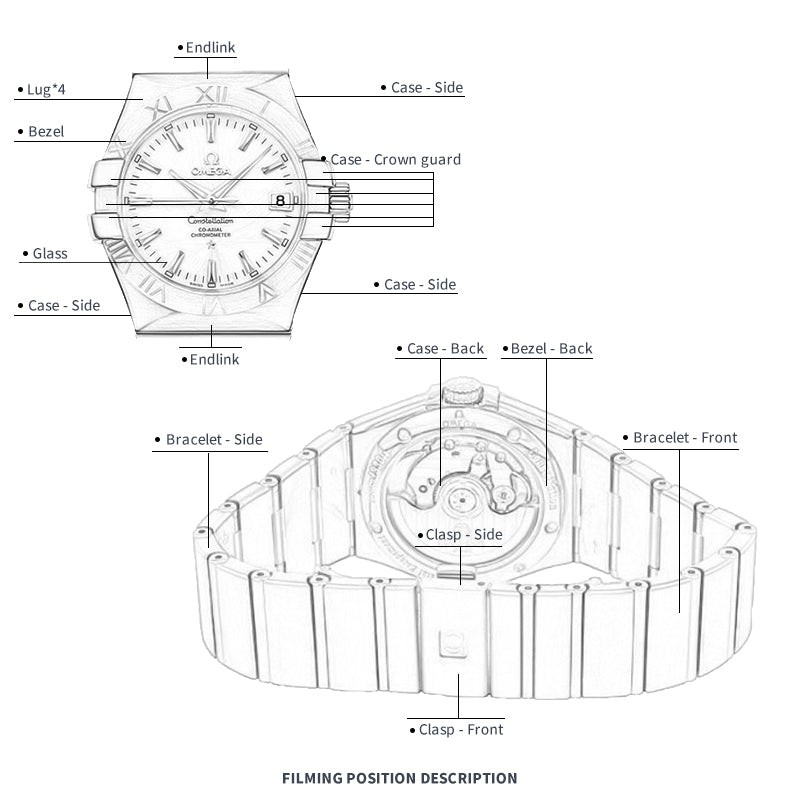 FWC-UHRENSCHUTZFOLIE FÜR OMEGA CONSTELLATION 35 123.10.35.20.02.001