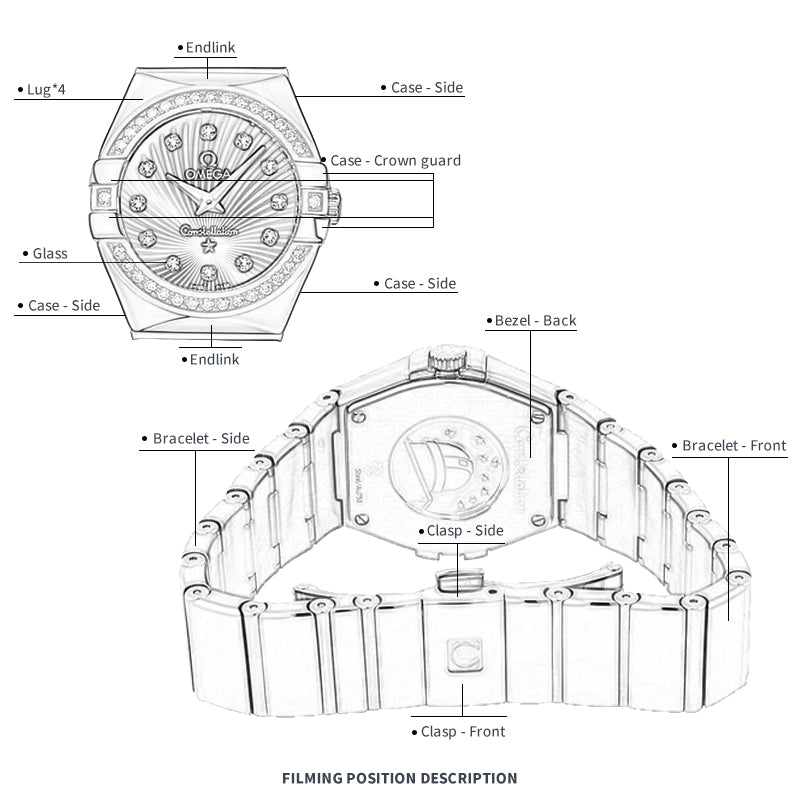 FWC WATCH PROTECTIVE FILM FOR OMEGA CONSTELLATION 27 123.25.27.60.63.002