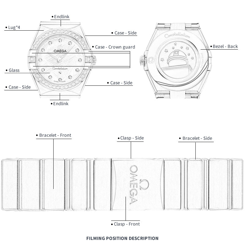 FILM DE PROTECTION MONTRE FWC POUR OMEGA CONSTELLATION 25 131.25.25.60.99.002