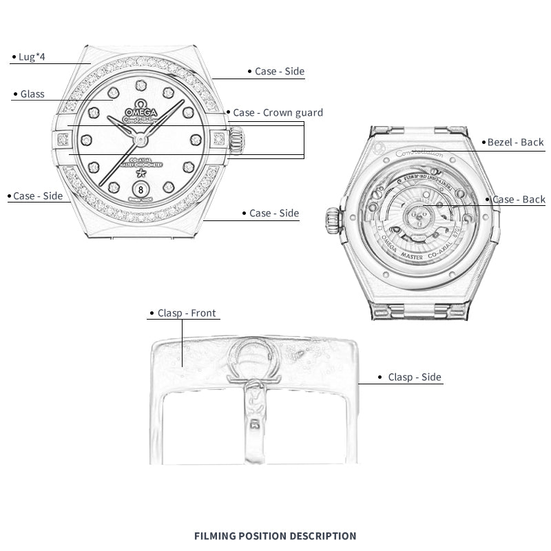 FWC WATCH PROTECTIVE FILM FOR OMEGA CONSTELLATION 29 131.58.29.20.53.002