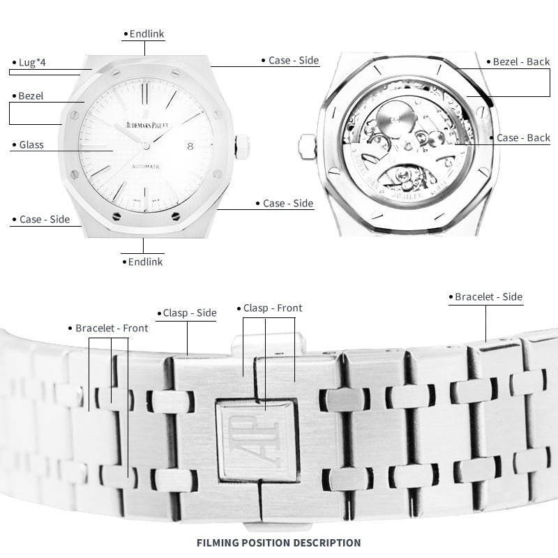 FWC-UHRENSCHUTZFOLIE FÜR AUDEMARS PIGUET ROYAL OAK 41 15510ST.OO.1320ST.03