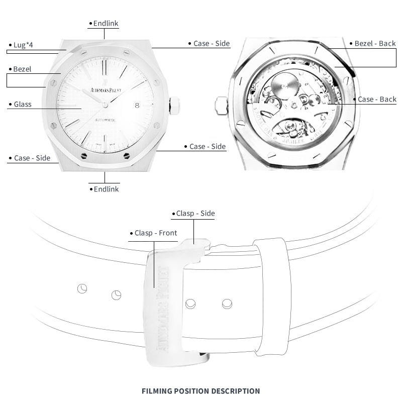 FWC WATCH PROTECTIVE FILM FOR AUDEMARS PIGUET ROYAL OAK SELF-WINDING 37 15450OR