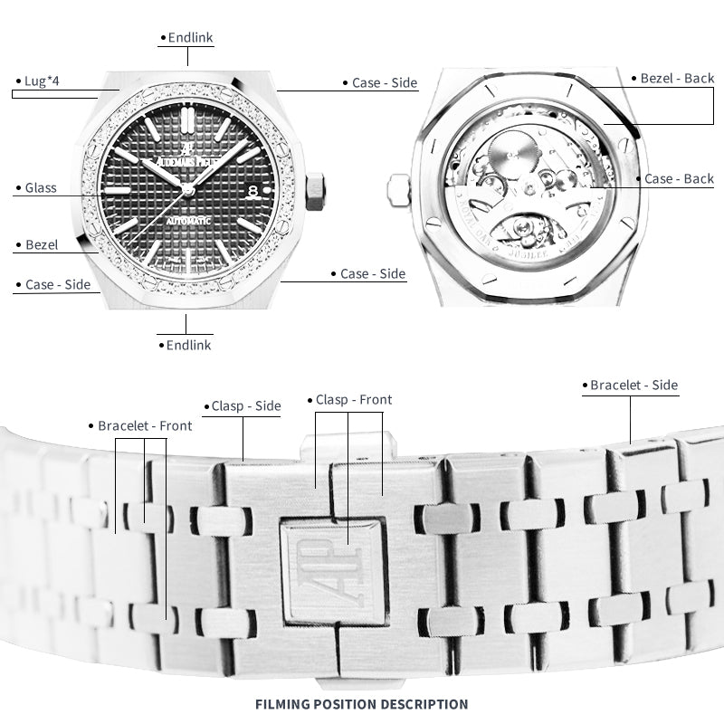 FWC WATCH PROTECTIVE FILM FOR AUDEMARS PIGUET ROYAL OAK 41 15412BC.ZZ.1220BC.01