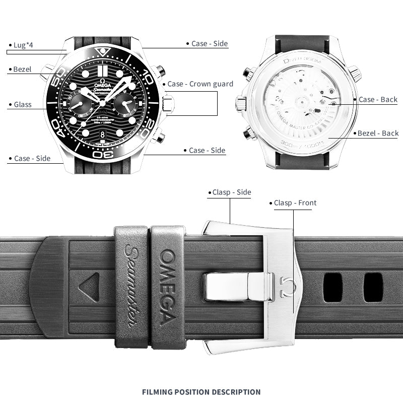 FILM DE PROTECTION MONTRE FWC POUR OMEGA SEAMASTER 43.5 215.30.44.22.01.001