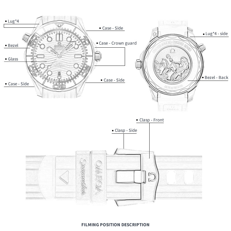 FWC WATCH PROTECTIVE FILM FOR OMEGA SEAMASTER 42 210.32.42.20.03.002