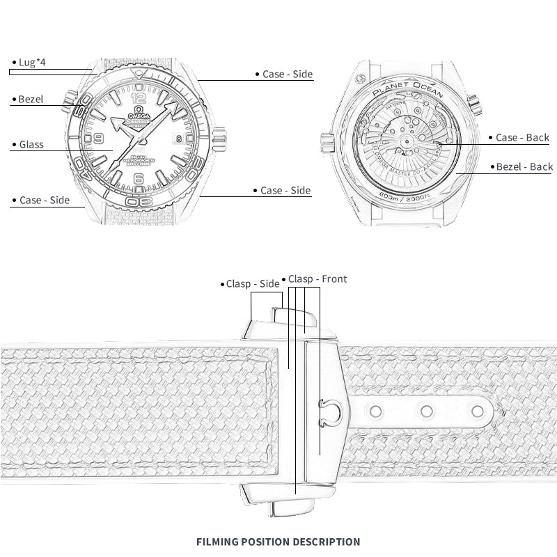 FWC WATCH PROTECTIVE FILM FOR OMEGA SEAMASTER 43.5 215.32.44.21.01.001