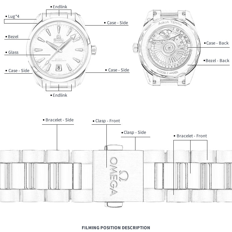 FWC WATCH PROTECTIVE FILM FOR OMEGA SEAMASTER 38 220.10.38.20.12.001