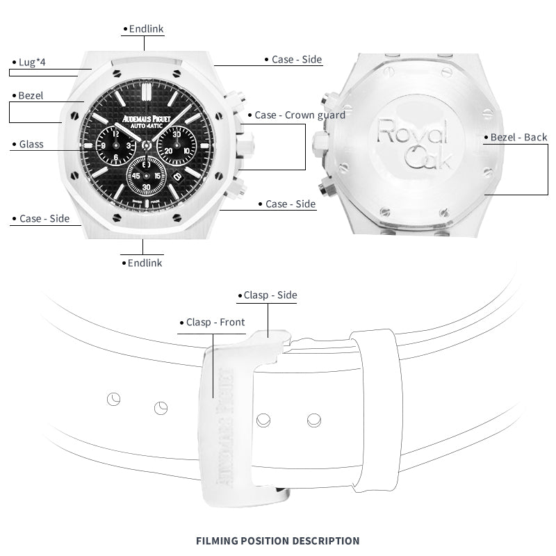 FWC WATCH PROTECTIVE FILM FOR AUDEMARS PIGUET ROYAL OAK 41 26320OR.OO.D002CR.01