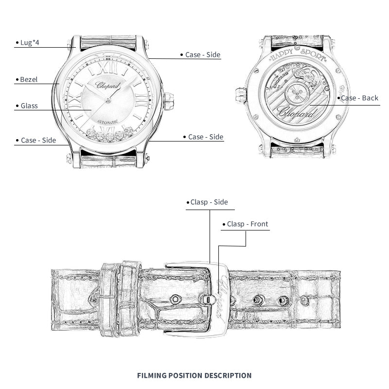 FWC WATCH PROTECTIVE FILM FOR CHOPARD HAPPY SPORT 33 278608-6001