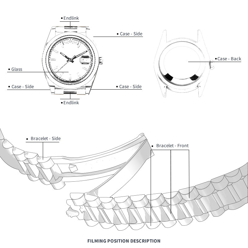 FWC FOR ROLEX DAYDATE 36 118238 WATCH PROTECTION FILM