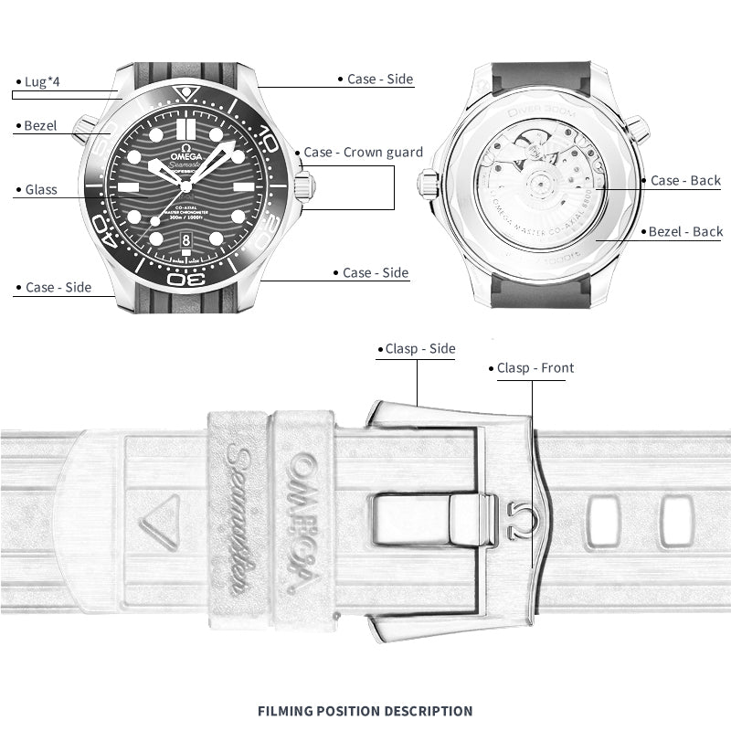 FWC WATCH PROTECTIVE FILM FOR OMEGA SEAMASTER 42 210.32.42.20.03.001