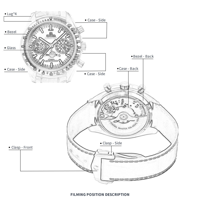 FWC WATCH PROTECTIVE FILM FOR OMEGA SPEEDMASTER 44.25 304.93.44.52.03.001