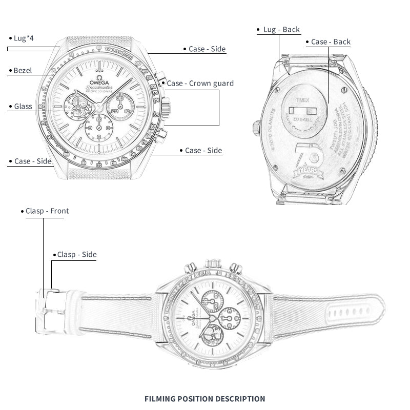 FWC WATCH PROTECTIVE FILM FOR OMEGA SPEEDMASTER 42 310.32.42.50.02.001