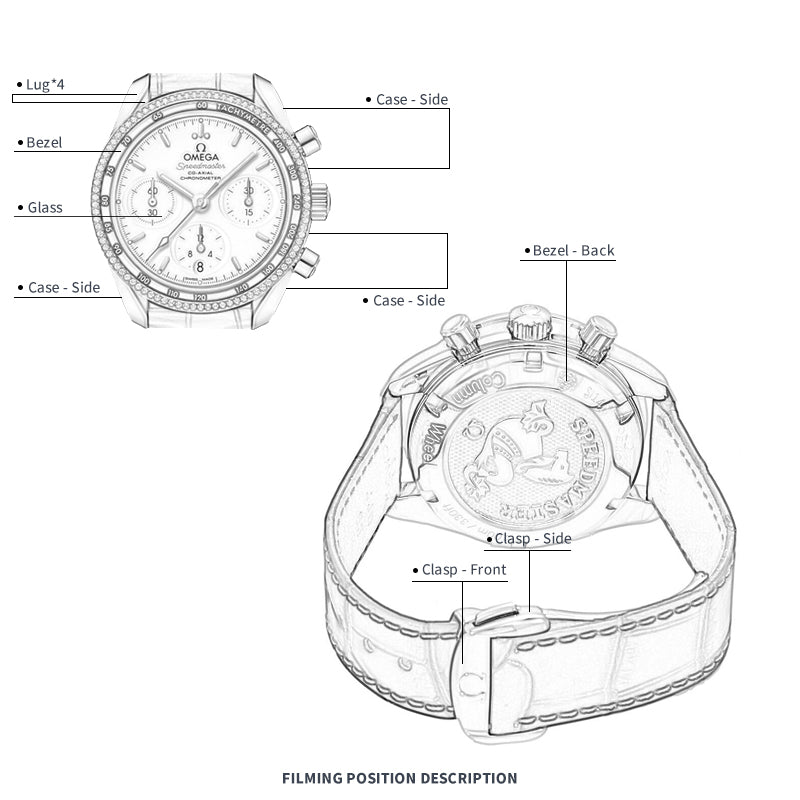 FILM DE PROTECTION DE MONTRE FWC POUR OMEGA SPEEDMASTER 38 324.28.38.50.02.001