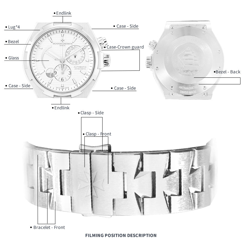 FWC WATCH PROTECTIVE FILM FOR VACHERON CONSTANTIN OVERSEAS CHRONOGRAPH 42 47450/B01A-9226