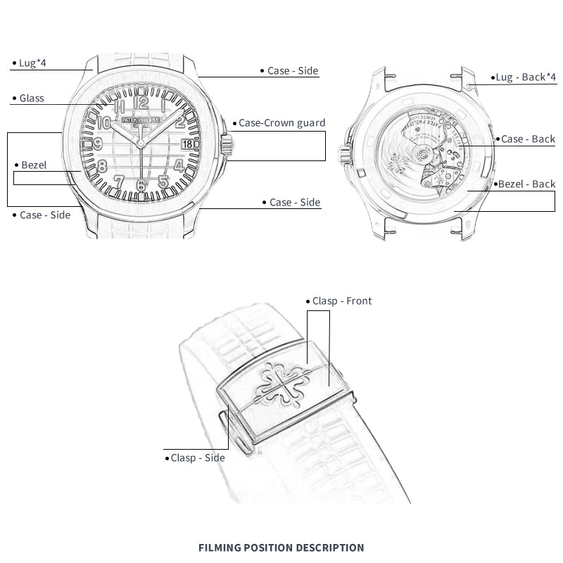 FWC-UHRENSCHUTZFOLIE FÜR PATEK PHILIPPE NAUTILUS 40 5712R-001