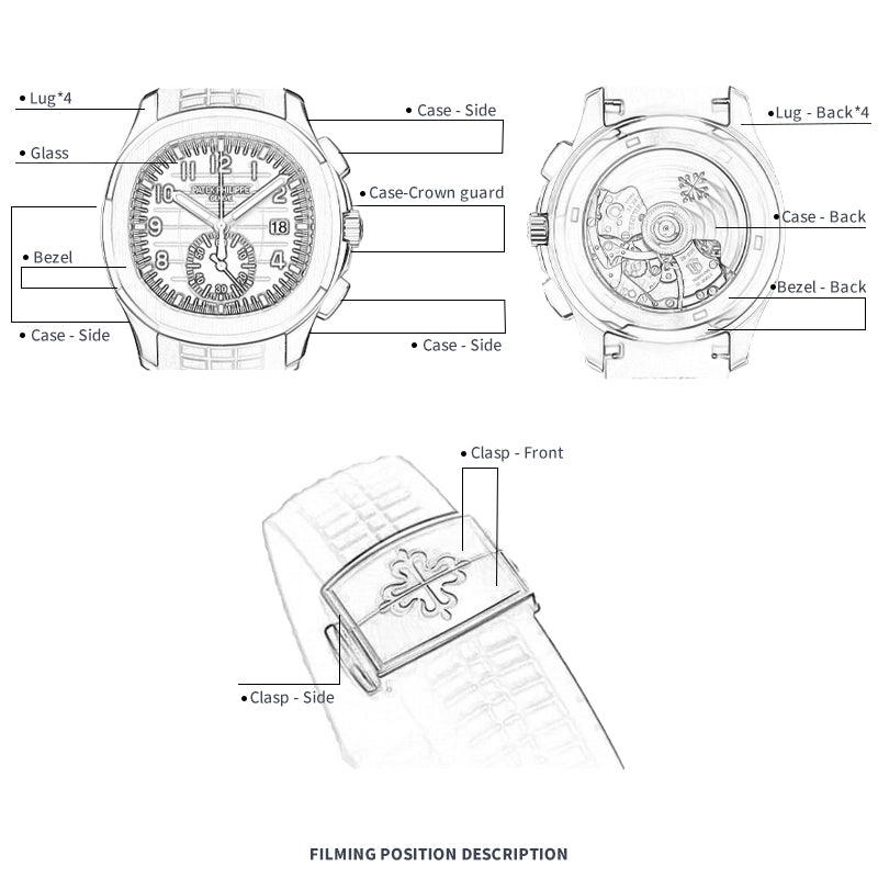 FWC-UHRENSCHUTZFOLIE FÜR PATEK PHILIPPE NAUTILUS 40 5712R-001