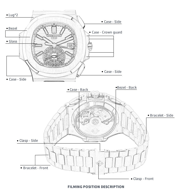 FWC WATCH PROTECTIVE FILM FOR PATEK PHILIPPE NAUTILUS 40 5980/1R-001