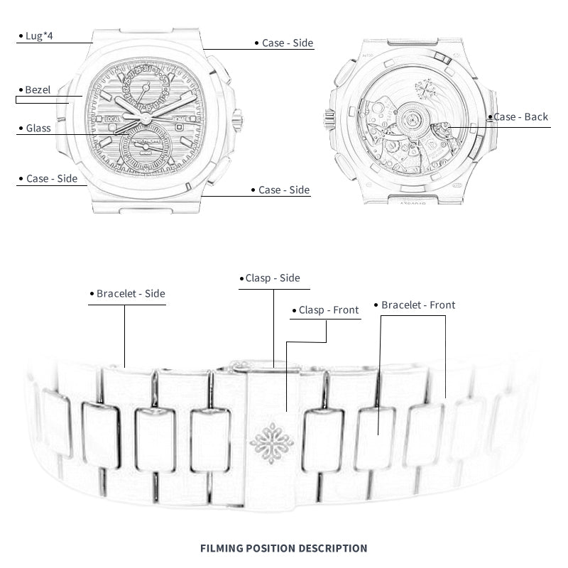 FWC WATCH PROTECTIVE FILM FOR PATEK PHILIPPE NAUTILUS 40.5  5990/1R-001