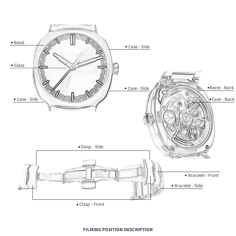 FWC WATCH PROTECTIVE FILM FOR HEINRICH MOSER STREAMLINER 40 6201-1201
