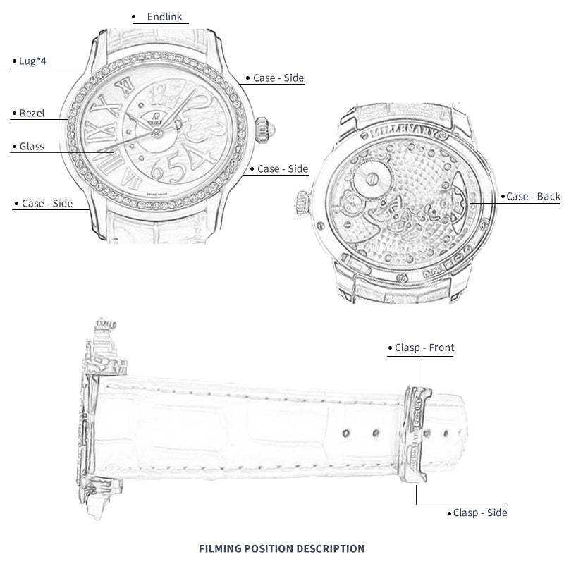 FWC WATCH PROTECTIVE FILM FOR AUDEMARS PIGUET MILLENARY LADIES 39.5 77301BA.ZZ.D097CR.01