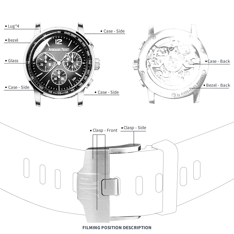 FWC WATCH PROTECTIVE FILM FOR AUDEMARS PIGUET CODE 11.59 41 26393BC.OO.A002KB.01