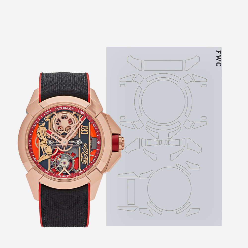 FILM DE PROTECTION POUR MONTRE FWC JACOB&amp;CO. EPIC X CR7 44 EX120.43.AE.AA.A