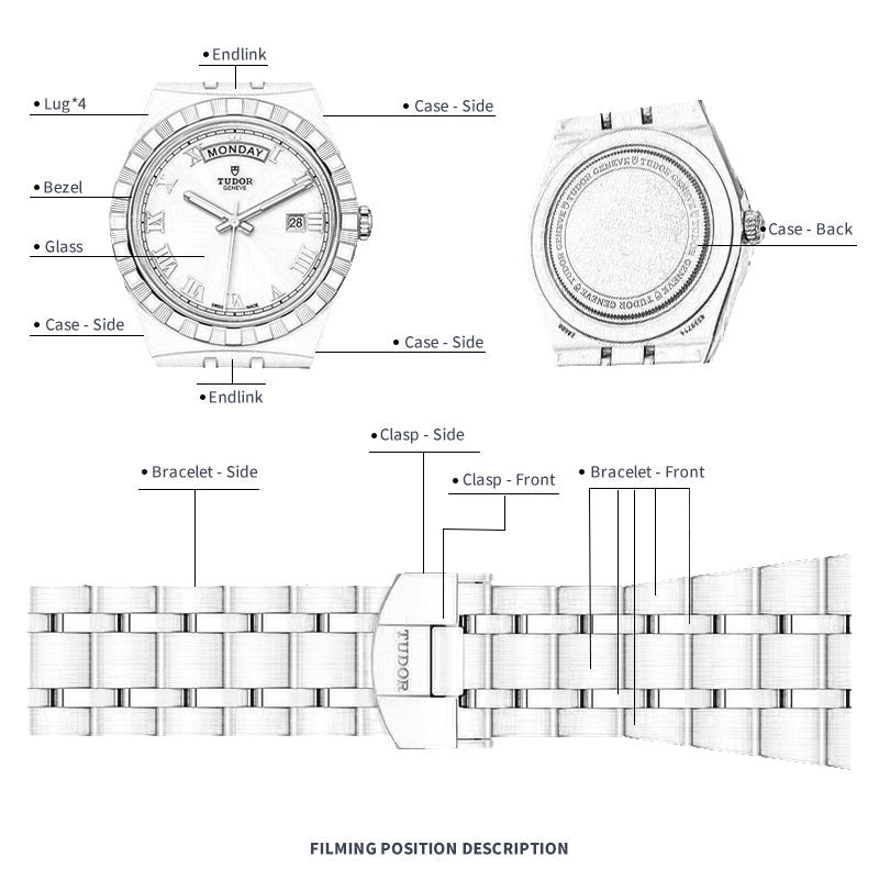 FILM DE PROTECTION DE MONTRE FWC POUR TUDOR ROYAL 28 M28303-0004