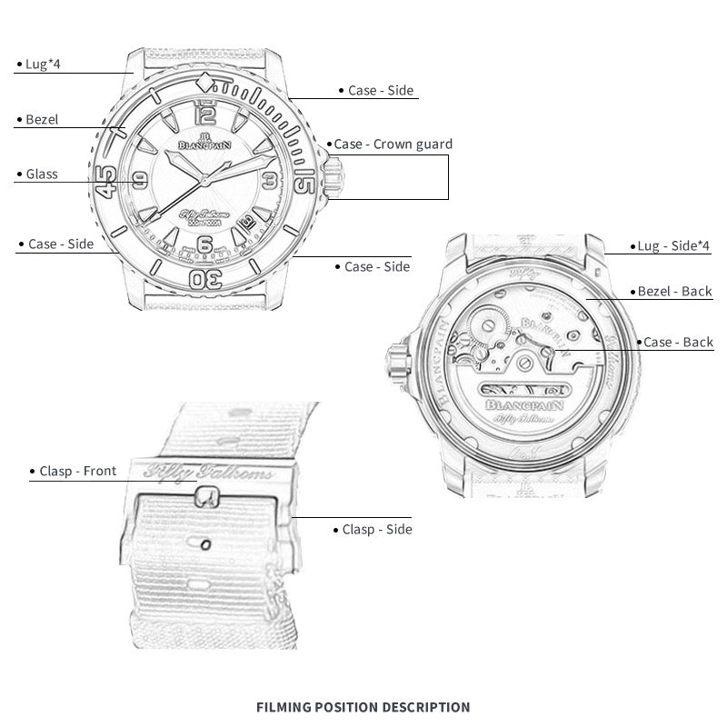 FWC WATCH PROTECTIVE FILM FOR BLANCPAIN FIFTY FATHOMS 42.3 5010-12B30-B64B