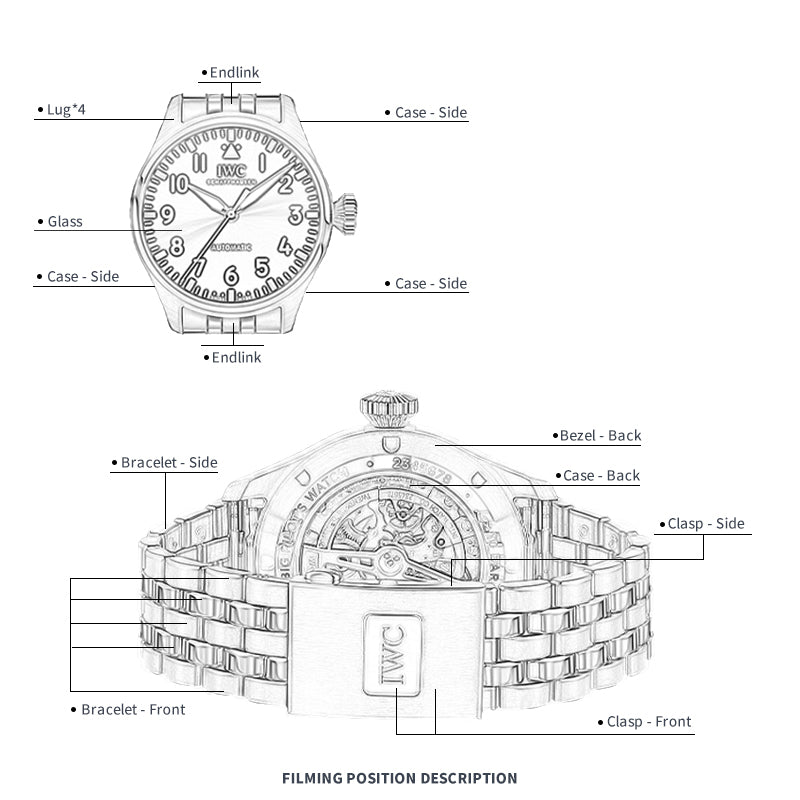 FILM DE PROTECTION FWC POUR MONTRE D'AVIATEUR IWC 43 IW329304