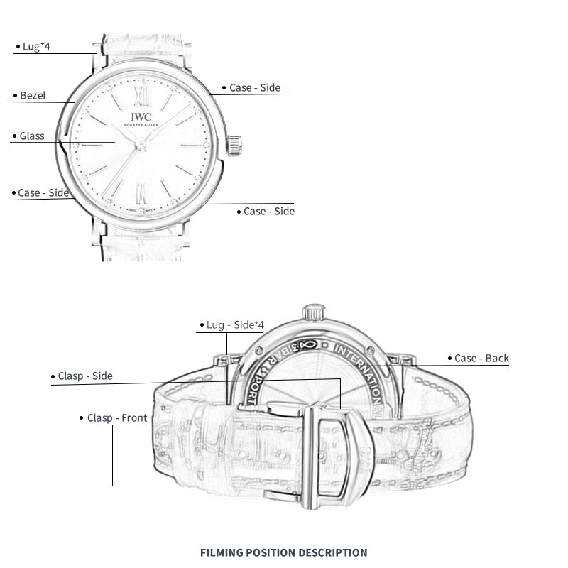 FILM DE PROTECTION DE MONTRE FWC POUR IWC PORTOFINO 34 IW357403
