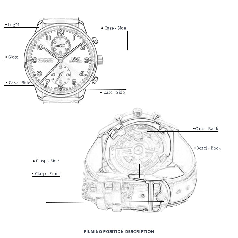 FILM DE PROTECTION DE MONTRE FWC POUR IWC PORTUGIESER 41 IW371606