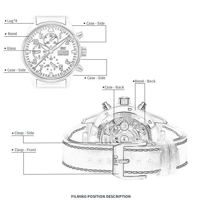 FILM DE PROTECTION FWC POUR MONTRES D'AVIATEUR IWC 43 IW378005