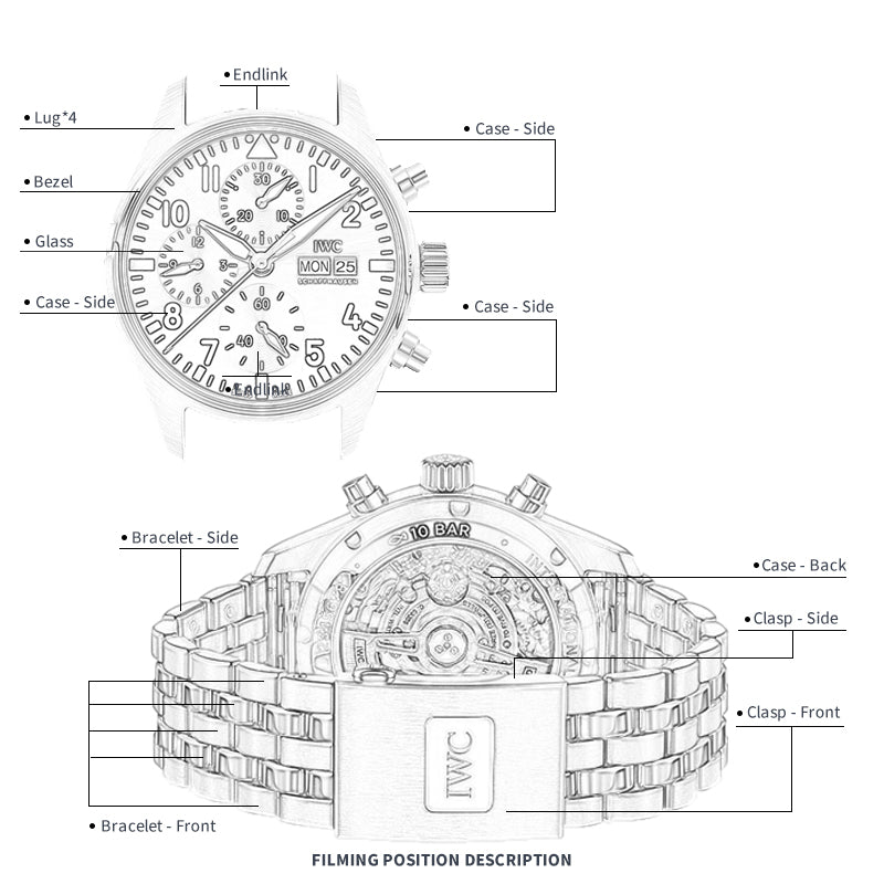 FILM DE PROTECTION FWC POUR MONTRE D'AVIATEUR IWC 41 IW388104