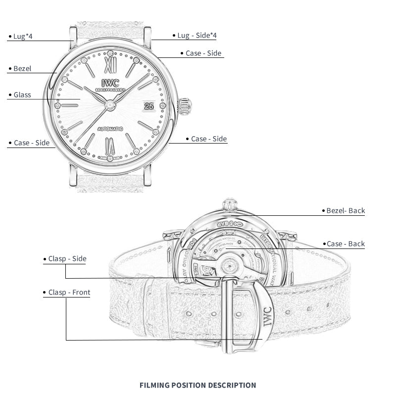 FILM DE PROTECTION DE MONTRE FWC POUR IWC PORTOFINO 37 IW458603