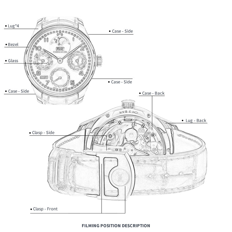 FWC Uhrenschutzfolie für IWC Portugieser 40.9 IW371445