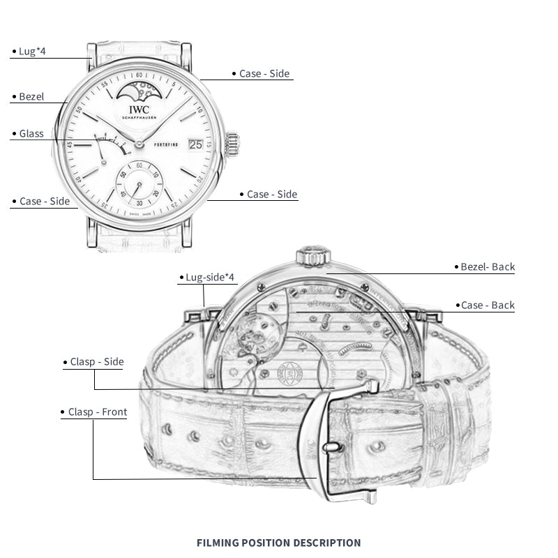 FILM DE PROTECTION DE MONTRE FWC POUR IWC PORTOFINO 45 IW516401