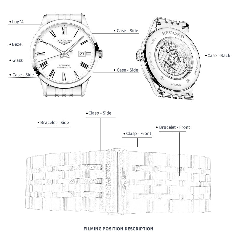 FWC WATCH PROTECTIVE FILM FOR LONGINES CLASSIC 40 L2.821.4.11.6