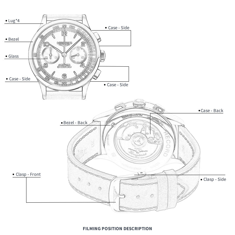 FILM DE PROTECTION MONTRE FWC POUR LONGINES MASTER COLLECTION 40 L2.909.4.92.0