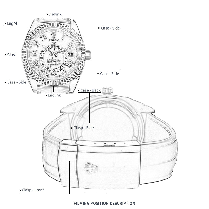 FWC-UHRENSCHUTZFOLIE FÜR ROLEX SKYDWELLER 42 M336235-0004