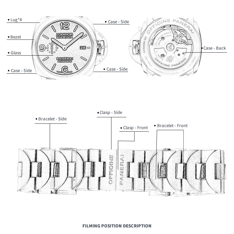 FWC WATCH PROTECTIVE FILM FOR PANERAI LUMINOR 44  PAM01058