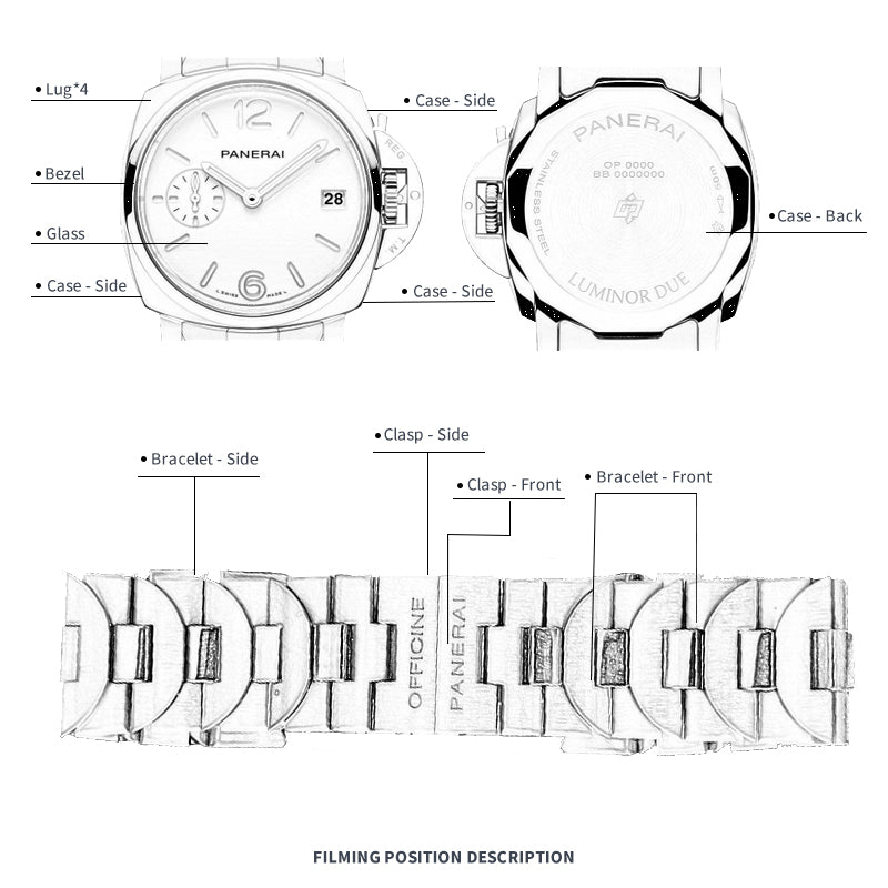 FWC-UHRENSCHUTZFOLIE FÜR PANERAI LUMINOR DUE 38 PAM01309