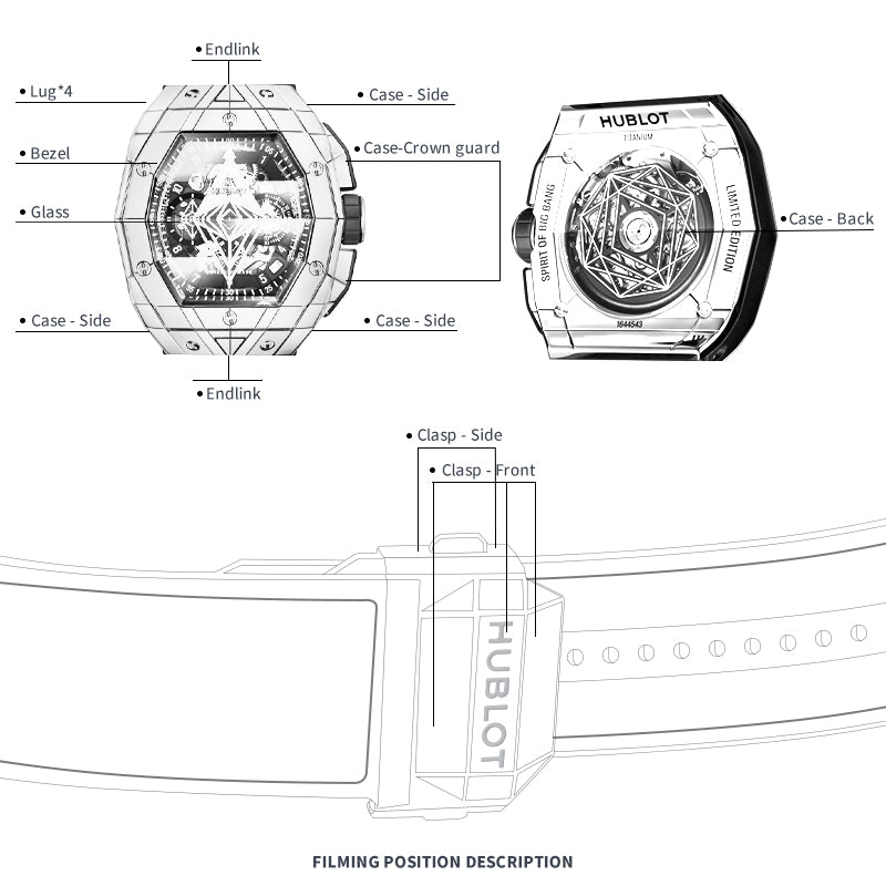 FWC WATCH PROTECTIVE FILM FOR HUBLOT BIG BANG 42 648.NX.0107.RX.MXM23