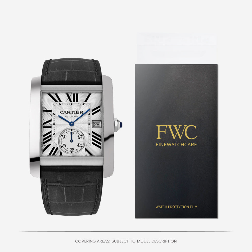 FWC Uhrenschutzfolie für Cartier Tank Must 29,5 x 22 WSTA0042