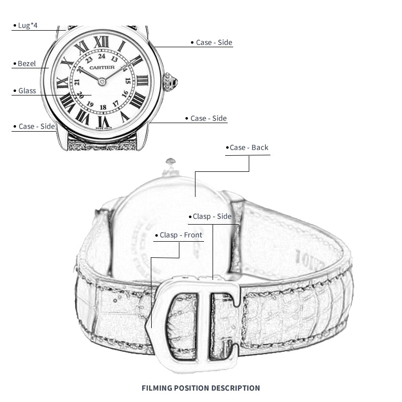 FWC WATCH PROTECTIVE FILM FOR CARTIER RONDE DE CARTIER 29.5 W6700155